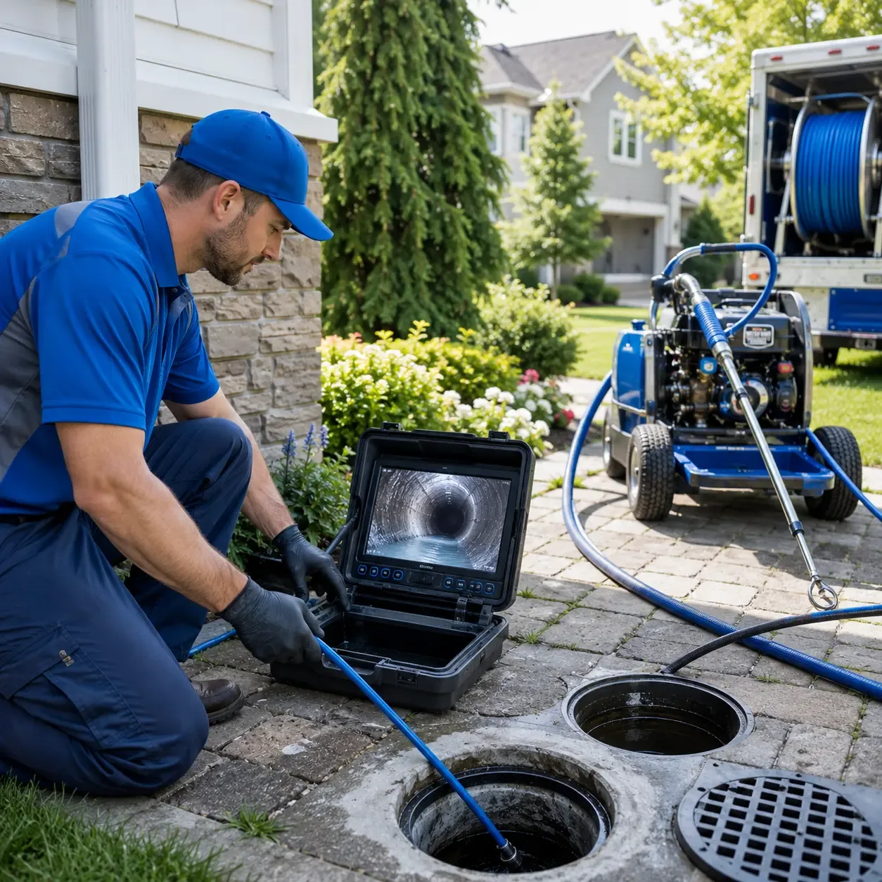 Outdoor drain cleaning professionals serving Bridgeport, MI